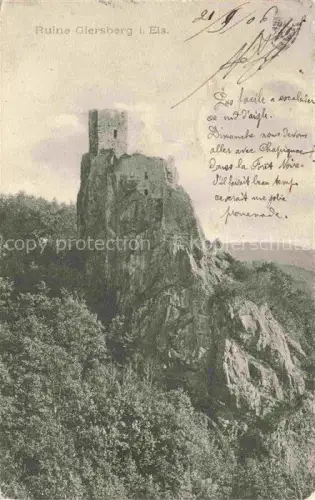 AK / Ansichtskarte Giersberg Ruine Ribeauville Rappoltsweiler 68 Haut Rhin Ruine Giersberg