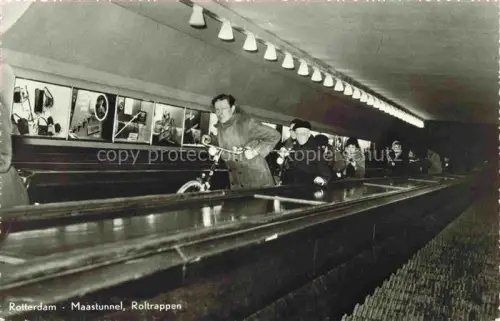 AK / Ansichtskarte ROTTERDAM  NL Maastunnel Roltrappen