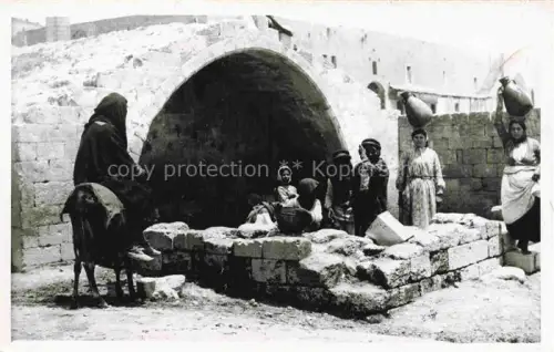 AK / Ansichtskarte Nazareth  Illit Israel Virgins Fountain in Nazareth