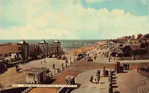 AK / Ansichtskarte Clacton-on-Sea Colchester Essex UK West Beach and Pier