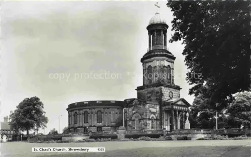 AK / Ansichtskarte Shrewsbury  Shropshire UK St Chads Church