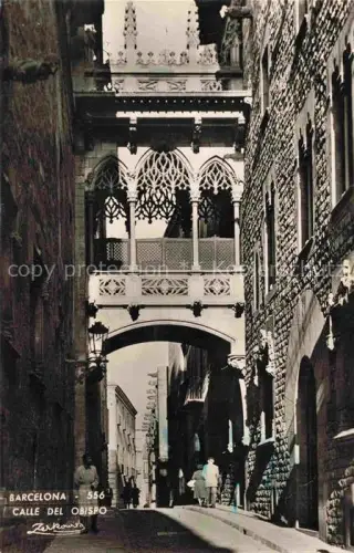 AK / Ansichtskarte BARCELONA Cataluna ES Calle del Obispo