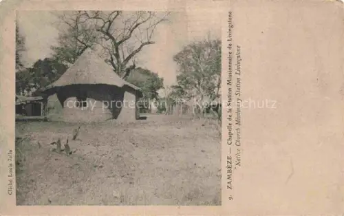 AK / Ansichtskarte Zambeze Mocambique Chapelle de la Station Missionnaire de Livingstone