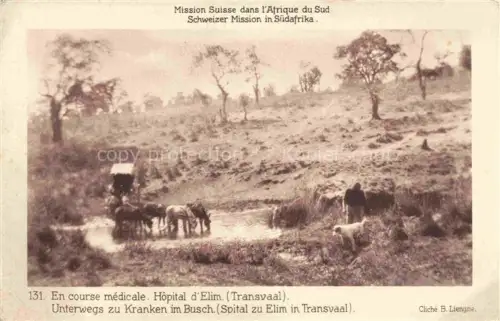 AK / Ansichtskarte Elim Transvaal Southafrica RSA Unterwegsazu Kranken im Busch