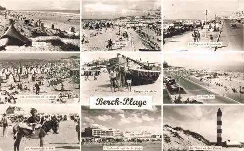 AK / Ansichtskarte BERCK-PLAGE 62 Sud Promenade Leuchtturm Esel