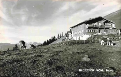 AK / Ansichtskarte Hohe Salve 1681m Brixental Tirol AT Bergstation Kuehe 