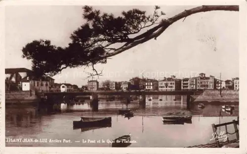 AK / Ansichtskarte SAINT-JEAN-DE-LUZ Bayonne 64 Pyrenees-Atlantiques Pont et le Quai de L Infante