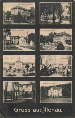 AK / Ansichtskarte Illenau Achern Heil- und Pflegeanstalt Frauenlandhaus verschiene Gebaeude Marine-Feldpost
