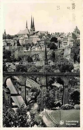 AK / Ansichtskarte Luxemburg Luxembourg Panorama Viadukt Altstadt