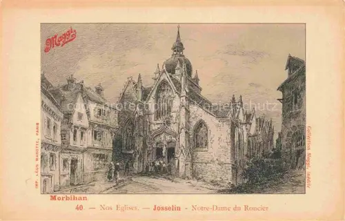 AK / Ansichtskarte Josselin Pontivy 56 Morbihan Notre-Dame du Roncier Collection Maggi Morbihan Nos Eglise Kuenstlerkarte