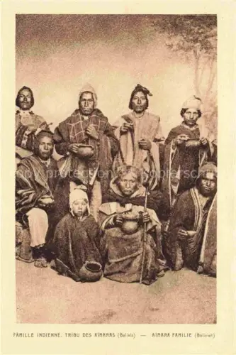AK / Ansichtskarte Bolivien Bolivia Famille Indienne Tribu des Aimaras Types et Scènes