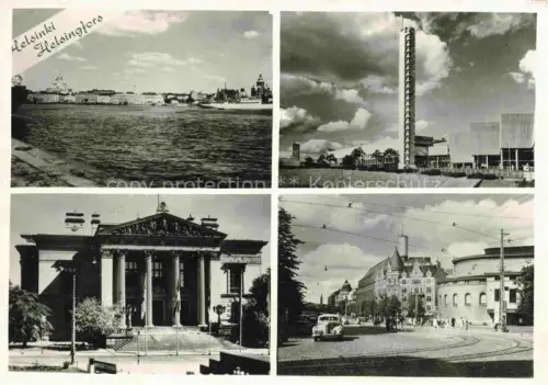 AK / Ansichtskarte HELSINKI Helsingfors Suomi Panorama Turm Villa Strassenpartie