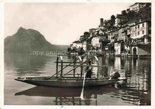 AK / Ansichtskarte Gandria Lago di Lugano Seepanorama Fischer