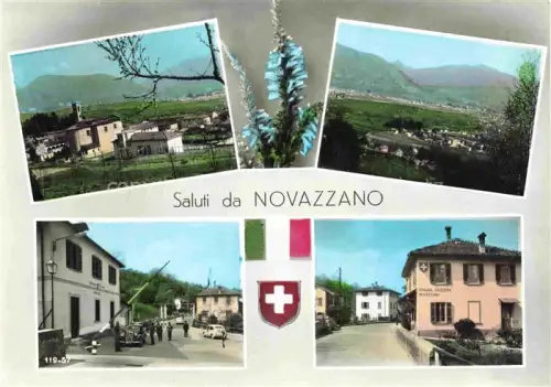 AK / Ansichtskarte Novazzano Mendrisio TI Panorama Grenze Doggana Svizzera