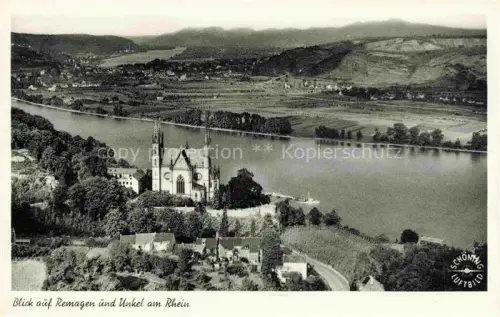 AK / Ansichtskarte REMAGEN Rheinland-Pfalz Panorama Blick ueber den Rhein nach Unkel