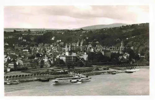 AK / Ansichtskarte Andernach Rhein Rheinland-Pfalz Panorama Blick ueber den Rhein