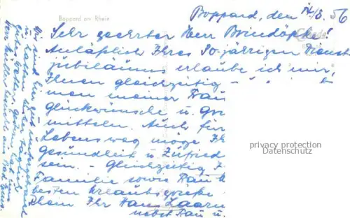 AK / Ansichtskarte Boppard Rhein Rheinland-Pfalz Panorama