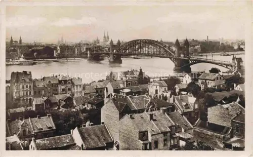 AK / Ansichtskarte BONN Rhein Stadtpanorama Rheinbruecke