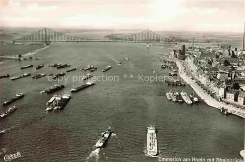 AK / Ansichtskarte Emmerich Rhein NRW Panorama Rheinbruecke