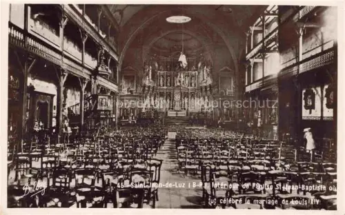 AK / Ansichtskarte SAINT-JEAN-DE-LUZ Bayonne 64 Pyrenees-Atlantiques Eglise St. Jean Baptiste