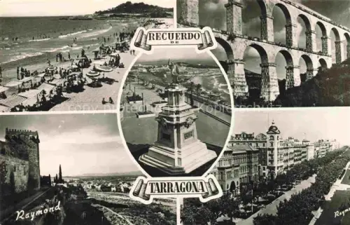 AK / Ansichtskarte TARRAGONA ES Raymond Strand Bruecke Ruine Stadt