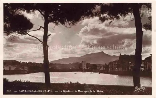 AK / Ansichtskarte SAINT-JEAN-DE-LUZ Bayonne 64 Pyrenees-Atlantiques Nivelle et la Montagne de la Rhune