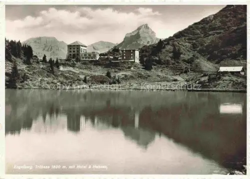 AK / Ansichtskarte Truebsee Engelberg OW Truebsee Hotel und Hahnen