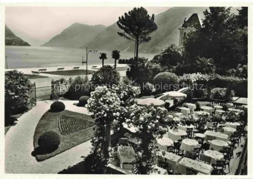 AK / Ansichtskarte LUGANO Lago di Lugano TI Hotel Beau Rivage
