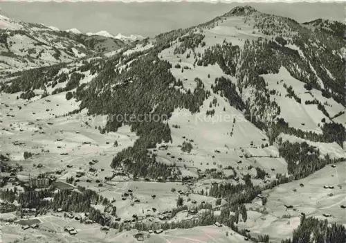 AK / Ansichtskarte Gstaad Saanen BE Fliegeraufnahme