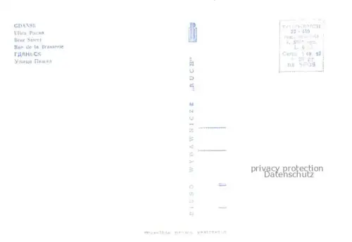 AK / Ansichtskarte GDANSK Danzig PL Ulica Piwna