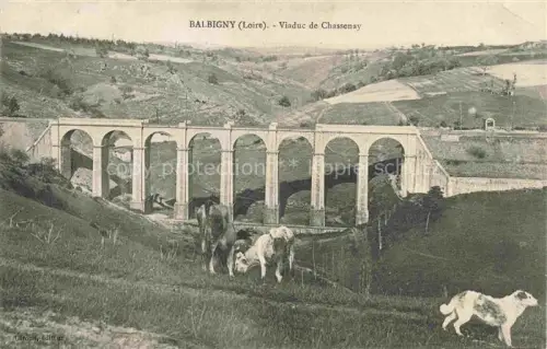 AK / Ansichtskarte Balbigny ROANNE 42 Loire Vue générale et le Vaiduc de Chassenay