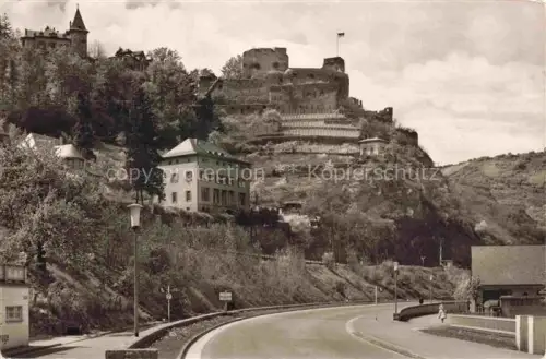AK / Ansichtskarte St Goar Rhein Jugendherberge mit Burg Rheinfels