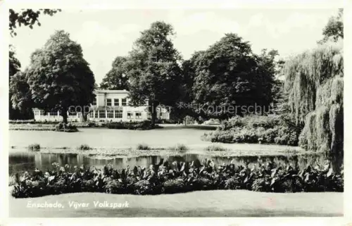 AK / Ansichtskarte ENSCHEDE Overijssel NL Vijver Volkspark