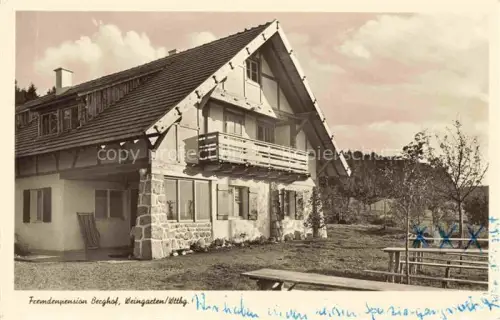 AK / Ansichtskarte Weingarten  Wuerttemberg Oberschwaben BW Fremdenpension Berghof