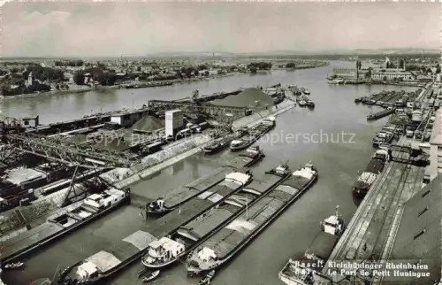 AK / Ansichtskarte BASEL BS Kleinhueninger Rheinhafen 