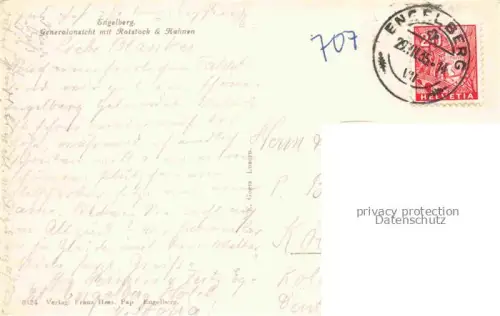 AK / Ansichtskarte Engelberg  OW Generalansicht Rostock Hahnen 