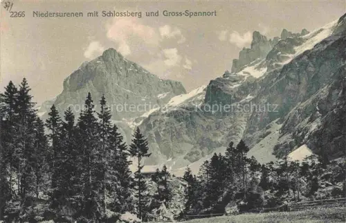 AK / Ansichtskarte Niedersurenen Nieder-Surenen Engelberg OW Schlossberg Gross Spannort