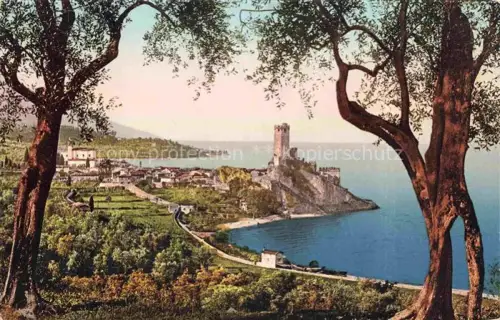 AK / Ansichtskarte Malcesine Lago di Garda Panorama Burg 