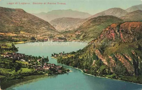 AK / Ansichtskarte Ponte-Tresa Lago di Lugano TI Bacino di Ponte Tresa