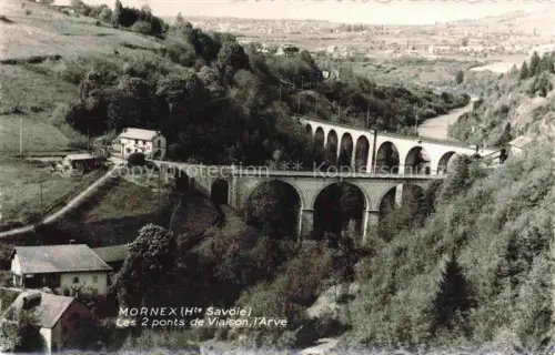 AK / Ansichtskarte Mornex  Monnetier-Mornex 74 Haute-Savoie Les 2 ponts de Viaison l Arve