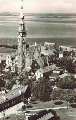 AK / Ansichtskarte Veere Tervere Zeeland NL Panorama Kirche