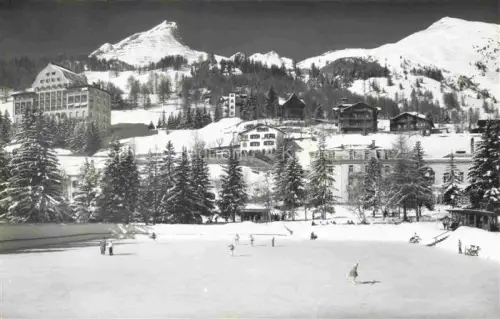 AK / Ansichtskarte DAVOS GR Eisbahn Schiahorn Parsenn