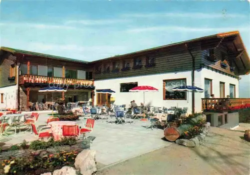 AK / Ansichtskarte Bad Sachsa Osterode Harz Niedersachsen Hotel Berghof Ravensberg Terrasse