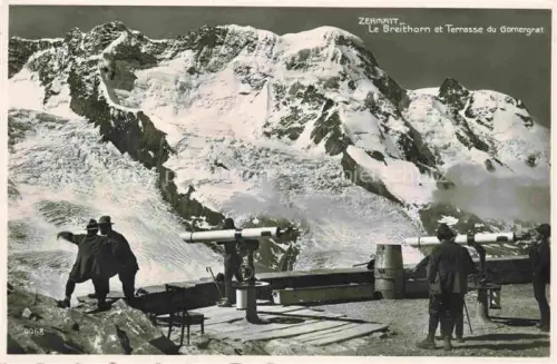 AK / Ansichtskarte ZERMATT VS Le Breithorn Terasse du Gornegrat 