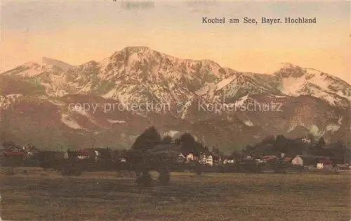 AK / Ansichtskarte Kochel am See Bayern Hochland