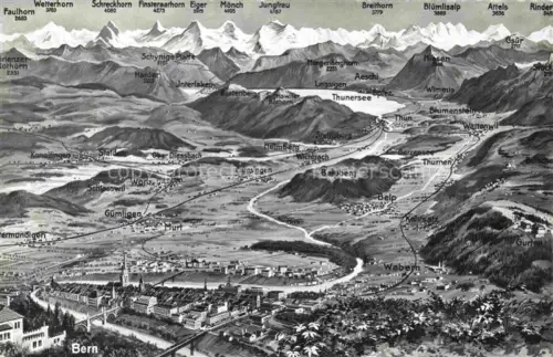 AK / Ansichtskarte BERN BE Jungfrau Eiger Wetterhorn 