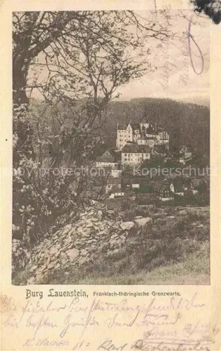 AK / Ansichtskarte Lauenstein Oberfranken Ludwigsstadt Bayern Fraenkisch thueringische Grenzwarte 