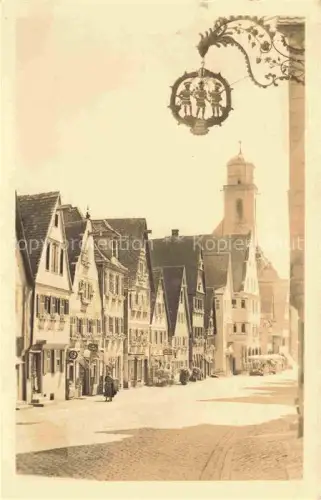 AK / Ansichtskarte DINKELSBueHL Segringerstrasse Dreimohrenschild