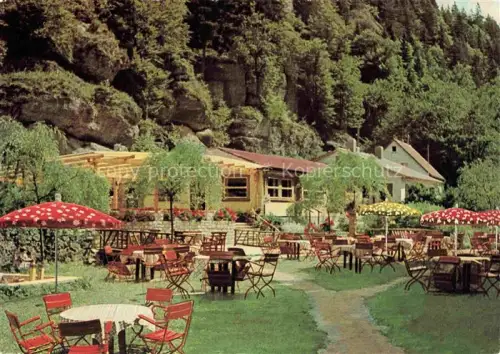 AK / Ansichtskarte Pottenstein Oberfranken Waldcafé Oberes Puettlachtal