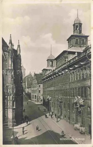 AK / Ansichtskarte NueRNBERG  CITY Rathaus 